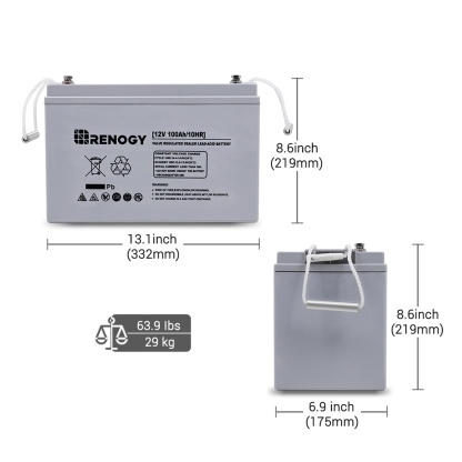AGM 12V 100Ah Battery from Renogy - Image 6
